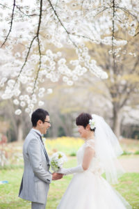 ロケーション(代々木公園)撮影「フォトウエディング」東京　写真だけの結婚式