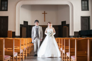 チャペル(スコットホール)撮影「フォトウエディング」東京　写真だけの結婚式