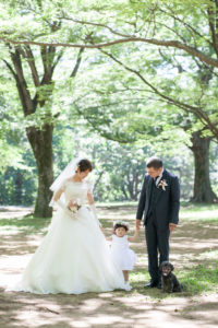 ロケーション(代々木公園)撮影「フォトウエディング」東京　写真だけの結婚式